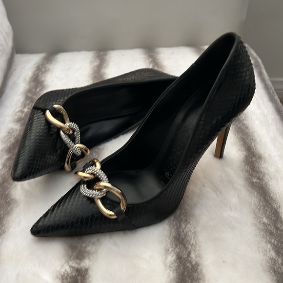 Karl Lagerfeld Paris - snakeskin print leather pumps - Picture 8 of 9